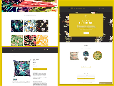 FABRIC CO | WIX ecommerce fabric landing product store template textile webdesign website wix