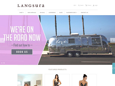 Langsura design ecommerce fashion shopify webdesign webpage website