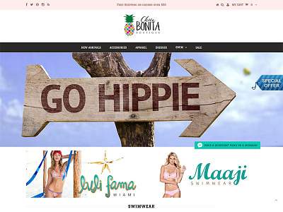 Chica Bonita design ecommerce fashion shopify webdesign webpage website