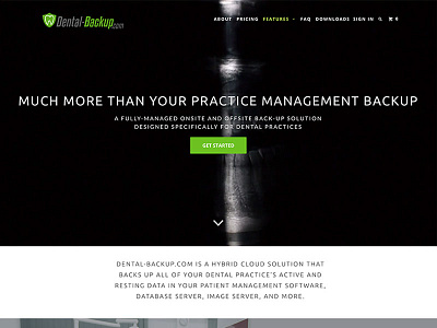 Dental Backup dental design ecommerce management shopify webdesign webpage website