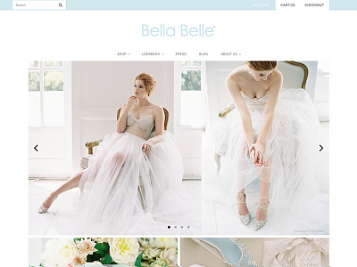 Bella Belle bridal design ecommerce fashion sandals shoes shopify webdesign webpage website wedding wedding shoes