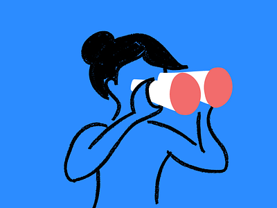 Don't forget to research, y'all! binoculars fun illustration sloppy ux research