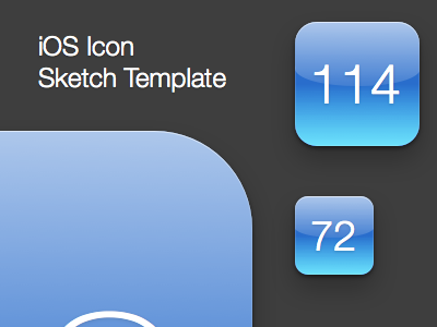 iOS Icon Sketch Template