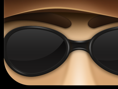 Unused App Icon app detective face glasses hat icon ios ipad iphone spy unused