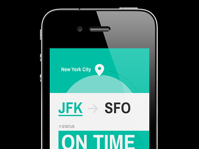 Flat Flight App 7 app flat flight ios iphone ui