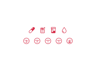 Medical Icons app blood dosage emotion icons ios medical medicine new entry red