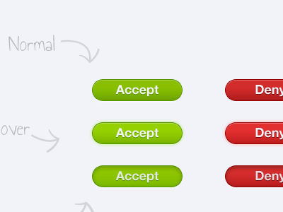 NICE BUTT...ons accept buttons deny green hover normal pressed red