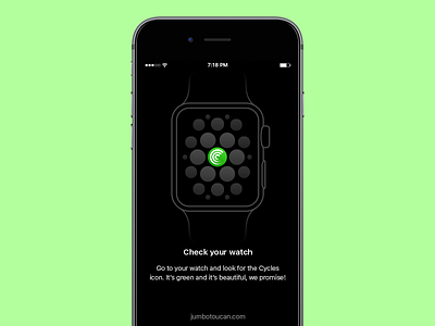 Cycles iOS Landing app apple cycles ios iphone ui ux watch watchos