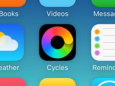 Cycles Icon app cycles design interface ios os ui ux watch