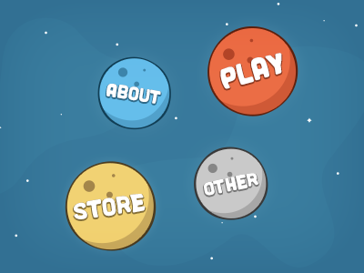 Game Menu about game icon ios ipad iphone ipod touch meh menu other planets play space stars store