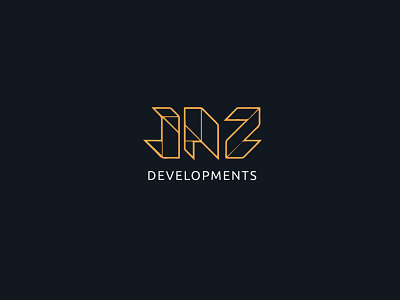 JAZ Real Estate & Development branding design icon illustration logo vector