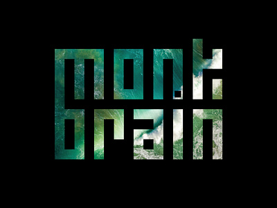 The Monk Brain branding design icon illustration logo typography vector