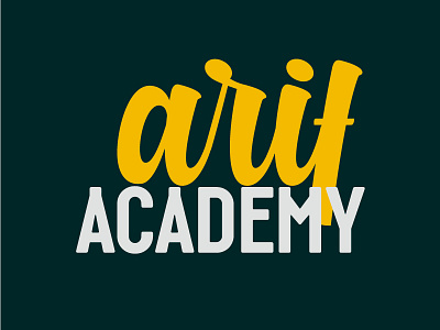 Arif Academy branding design icon illustration logo vector