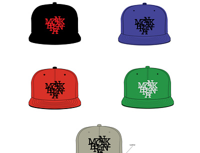 MonkBrain Artworks artwork branding design headwear illustration nft typography vector