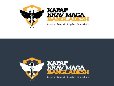 Krav Maga Bangladesh branding design illustration logo typography vector