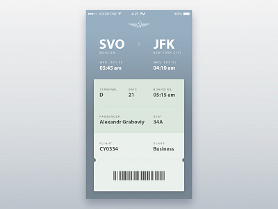 Boarding Pass airline app boarding mobile pass ticket
