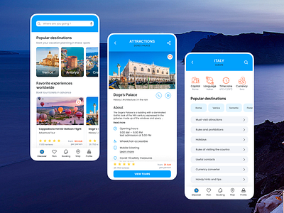 Travel app design — Triplex Travel Guide