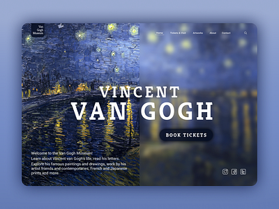 Van Gogh Museum branding design museum ui ux vangogh
