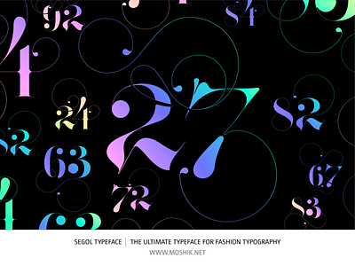 Segol Typeface | The Ultimate Typeface For Fashion Typography ampersand fashion font fonts ligatures logo logos logotype moshik nadav numbers typeface typography