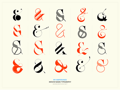 Ampersand collection by Moshik Nadav Typography