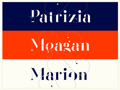 Names. Made with the new Segol Typeface. fashion fonts fashion logos moshik nadav sexy fonts typeface design
