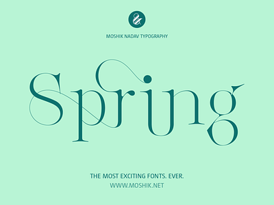 Spring. Made with Lingerie XO Typeface by Moshik Nadav best font 2021 fashion typography font font design fonts logo logos moshik nadav must have fonts 2021 sexy fonts spring typogrpahy