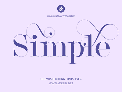 Simple :) Made with Lingerie Typeface designed for Fashion fashion font fashion fonts fashion typeface moshik nadav simple vogue fonts