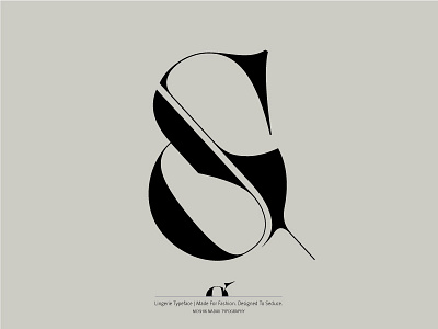 Lingerie Typeface Sexy Ampersand Moshik Nadav Typography fashion font fonts lingerie logo logotype luxury moshik nadav sexy typeface typography