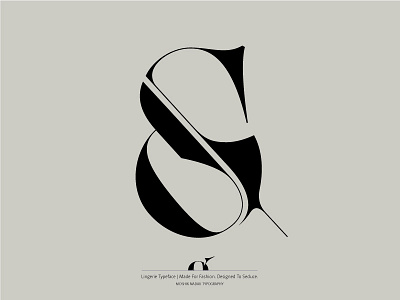 Lingerie Typeface Sexy Ampersand Moshik Nadav Typography