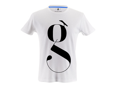 Lowercase g T-shirt designed by Moshik Nadav Typography