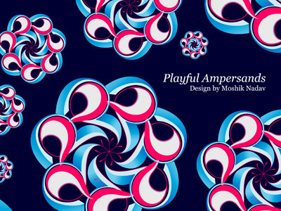 Playful Ampersand - Moshik Nadav Typography experimental typography fresh typography moshik moshik nadav type typeface design typo typographic posters typography typography wallpaper