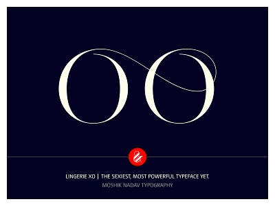 Oo Ligature Made With Lingerie XO By Moshik Nadav Typography