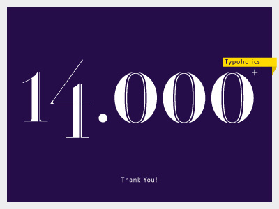 Thank you all 14000+ Typoholics! Appreciate your support!!