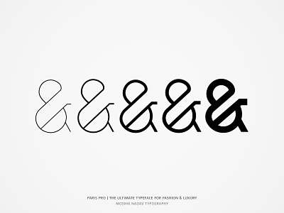 Paris Pro Typeface Ampersands