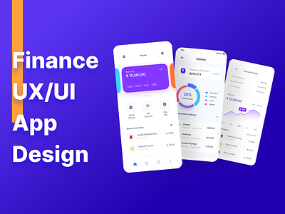Finance management app ux/ui, to manage all expense and track