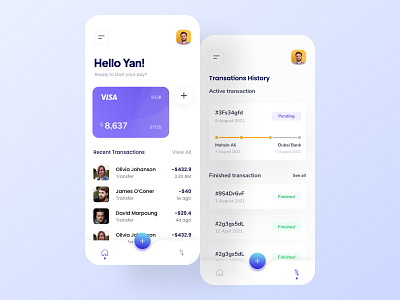 Bank Funds management app UX/UI