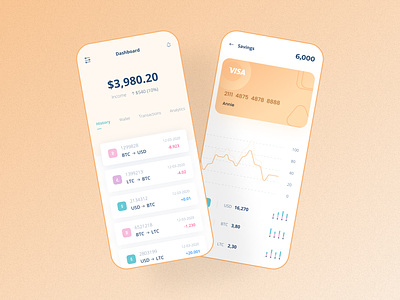 Crypto exchange app UX/UI || buy & sell assets in a few clicks