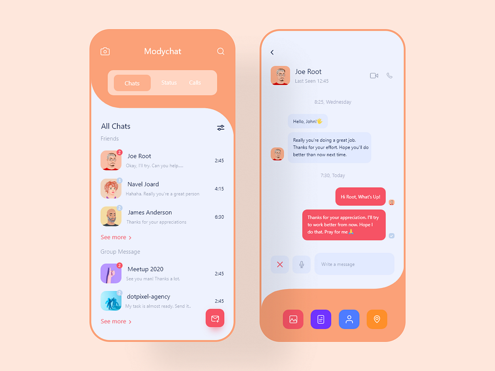 Inbox/Chat Module UX/UI redesign by Muhammad Mohsin Ali on Dribbble