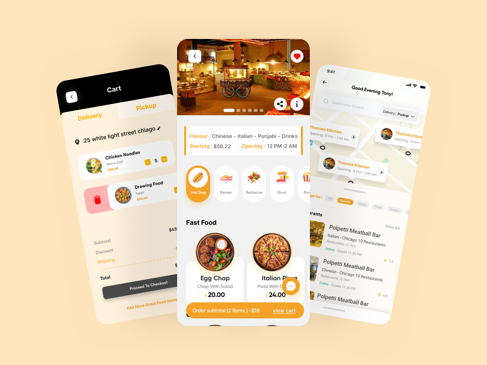 Restaurant app UX/UI redesign by Muhammad Mo. on Dribbble