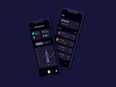 Exercise App UX/UI Dark theme