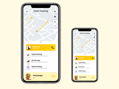 Order Tracking Concept app design ui ux