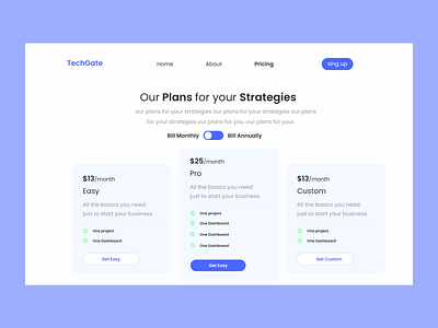 Pricing Page Concept