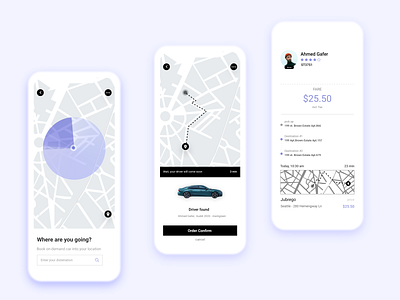 Car Booking Concept app design typography ui ux