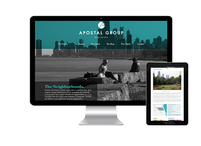 Web Design - Apostal Group branding design layout web design