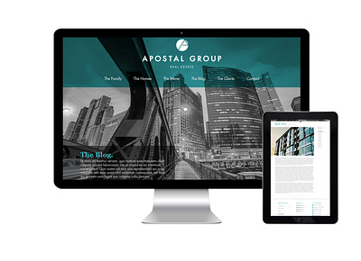 Web Design - Apostal Group branding design layout web design