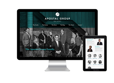 Web Design - Apostal Group branding color design layout web design