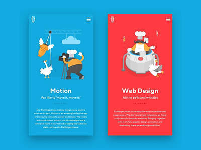 Motion Web Design Mobile App