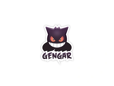 Gengar Sticker art gengar ghost illustration pokemon pokemongo type