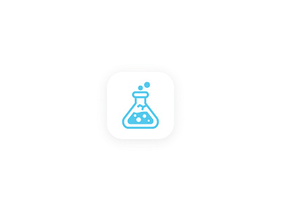 App icon Reacting app beaker chemistry cracked icon laboratory logo reacting reaction science