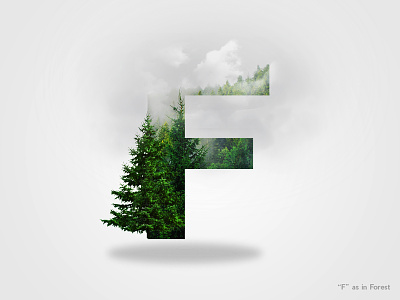 36 Days Of Type Letter "F" 36days 36daysoftype 36daysoftype f doubleexposure font nature typematters typography
